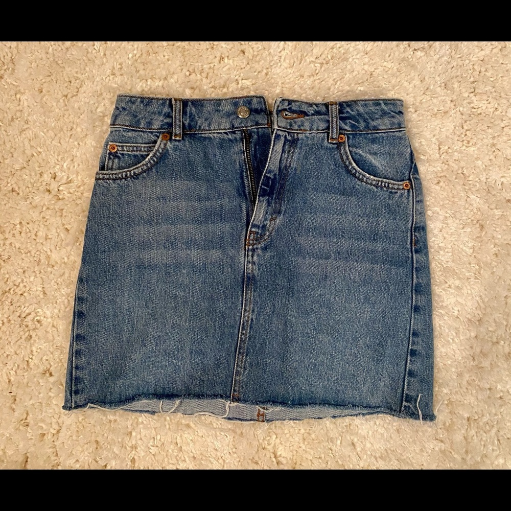 TOP SHOP jean skirt